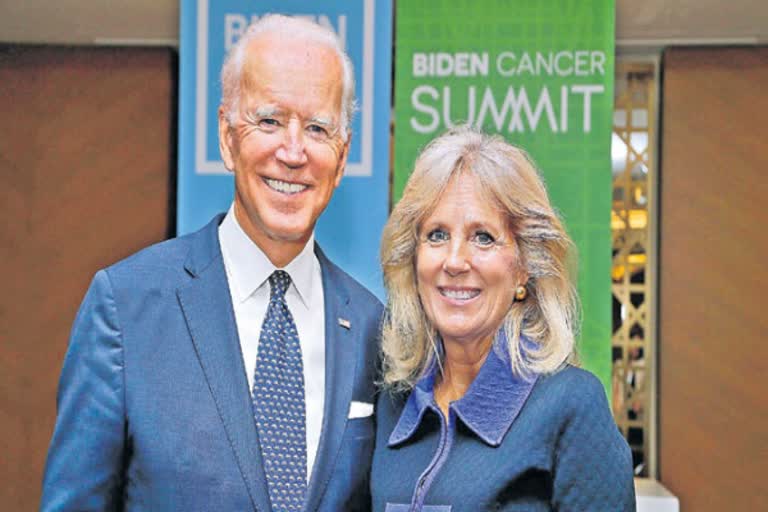 I saw a gentlemen for the first time says jill biden