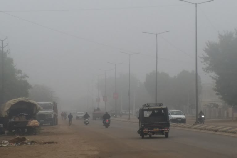 weather update news, rajasthan weather update, Winter increases in Bikaner, Thick fog in Bikaner,  बीकानेर न्यूज, बीकानेर में सर्दी, बीकानेर में बूंदाबांदी, बीकानेर का मौसम