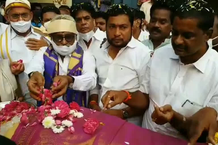 Chairman YV Subbareddy who attended the Gopujas at Kshiraramam