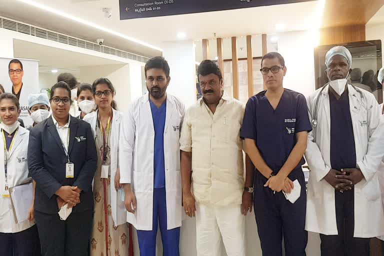 minister thalasani srinivas yadav launched cath lab in prk hospital at chandanagar