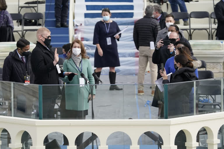 Inauguration rehearsal evacuated after fire in homeless camp