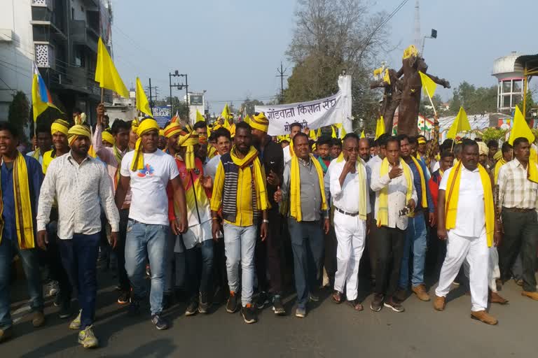 Demonstration in support of farmers