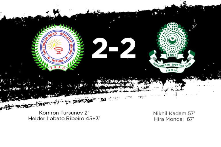 West Bengal_mohammadan sporting hold trau FC by 2-2 in I league