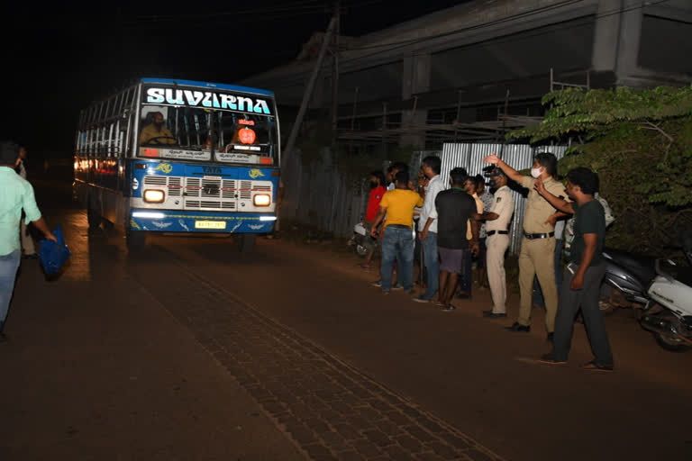 Petrol spray on Bus driver