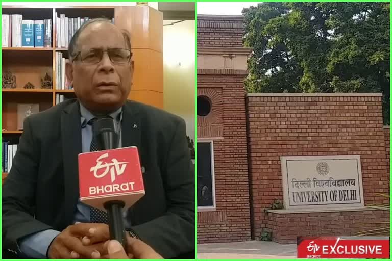 Acting Vice Chancellor of Delhi University presented 6-month account