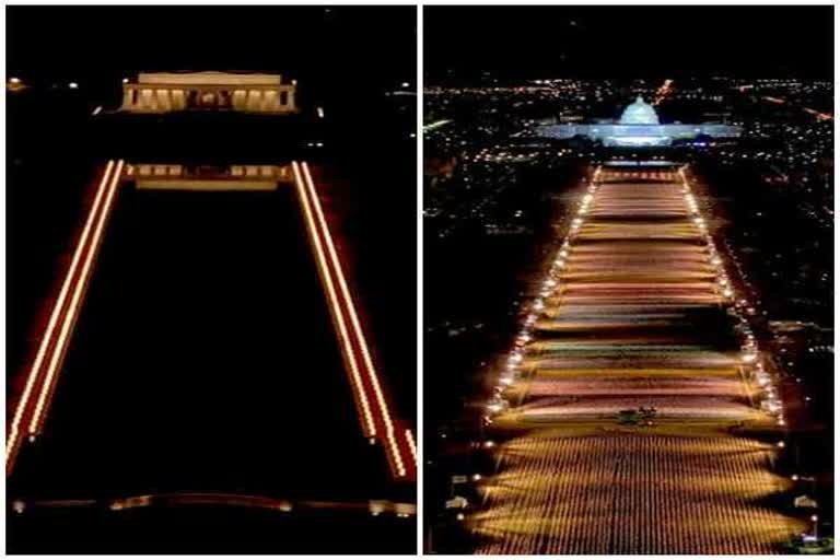 pillars of light in washington