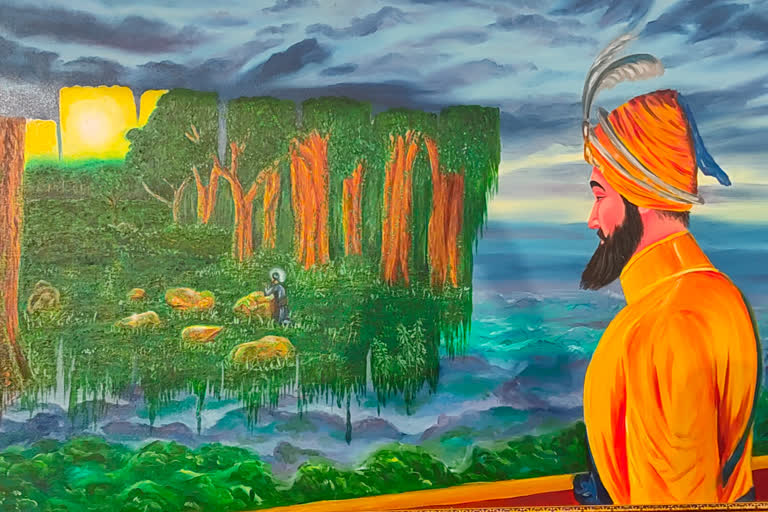 Paintings exhibition in Paonta Sahib, पांवटा साहिब में पेंटिंग प्रदर्शनी