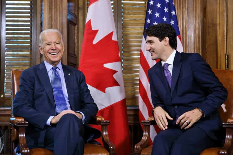 Biden's 1st foreign leader call to be with Trudeau