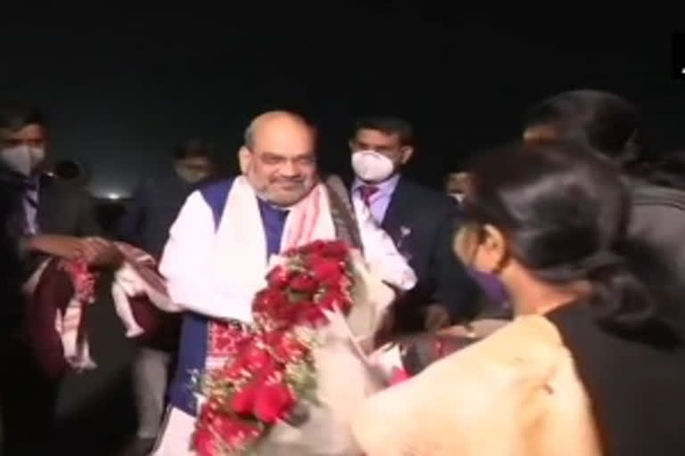 Amit Shah arrives in Assam