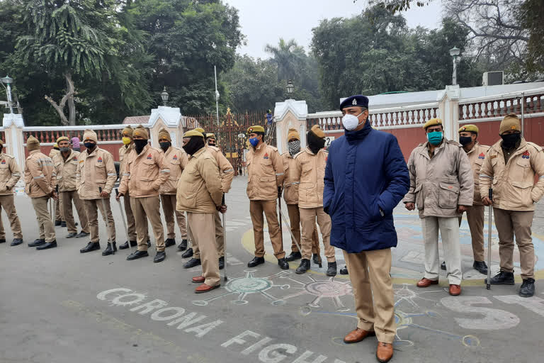 बढ़ाई गई राजभवन की सुरक्षा व्यवस्था.