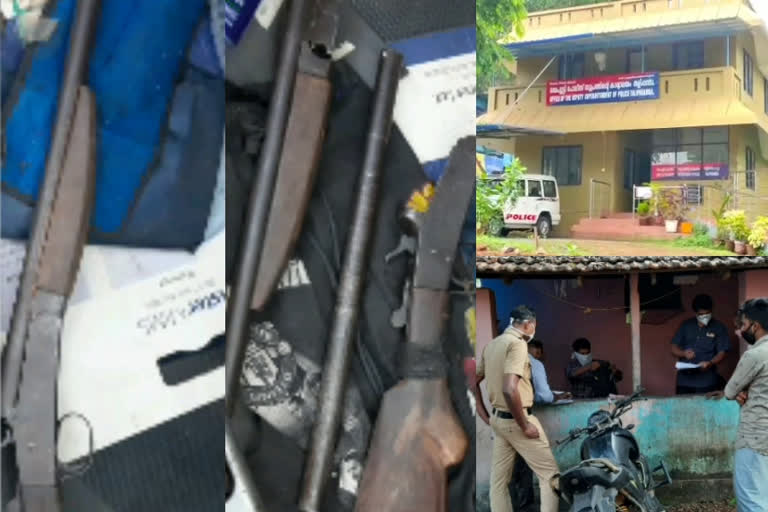 Extensive raids in hilly areas for counterfeit guns  കള്ളത്തോക്കുകള്‍ക്കായി മലയോര മേഖലകളിൽ വ്യാപക റെയ്‌ഡ്  മലയോര മേഖലകളിൽ വ്യാപക റെയ്‌ഡ്  കള്ളത്തോക്കുകള്‍  പൊലീസ് റെയ്ഡ് വാര്‍ത്തകള്‍  കണ്ണൂര്‍ വാര്‍ത്തകള്‍  counterfeit guns  raids in hilly areas for counterfeit guns  kannur local news