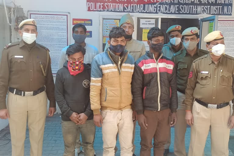 safdarjung enclave robbers arrest