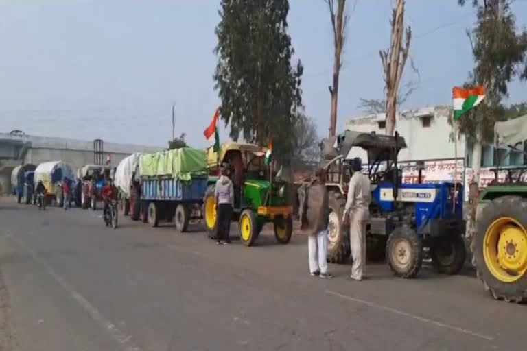 gohana farmers left for tractor parade