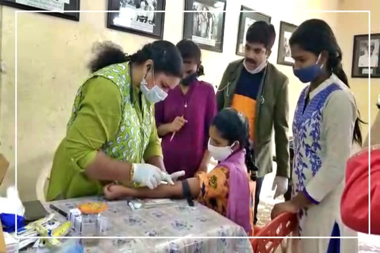 Free medical check-ups for girls at Radha Kishan Orphanage in Mehdipatnam on the occasion of National Girls' Day in mehdipatnam