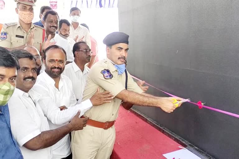 lb nagar acp sridhar reddy inaugurated cc cameras in nirmalanagar