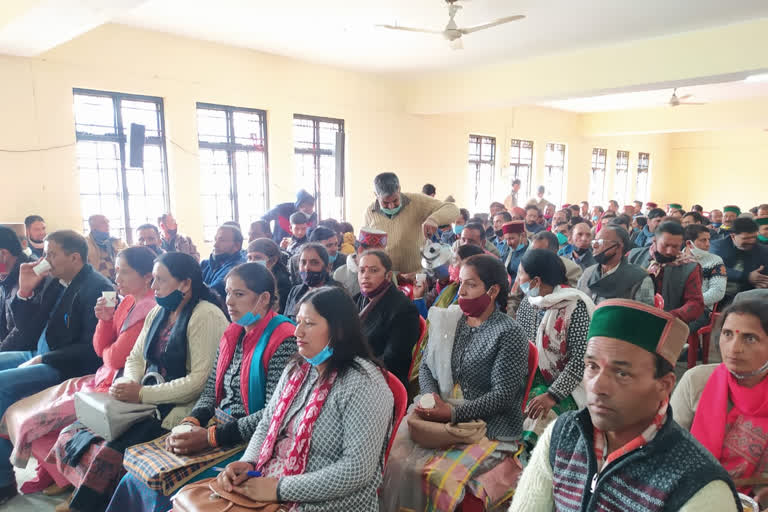 SDM Surender Thakur administered oath of newly elected Panchayat Pradhan in Karsog