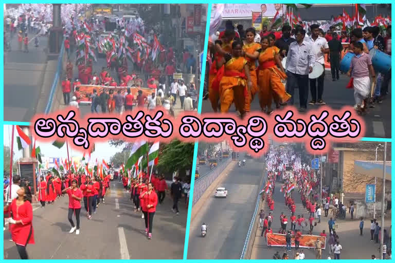 Student unions march