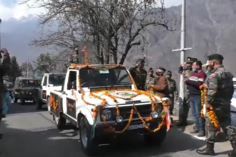 swarnim-vijay-mashal-yatra reached Joshimath