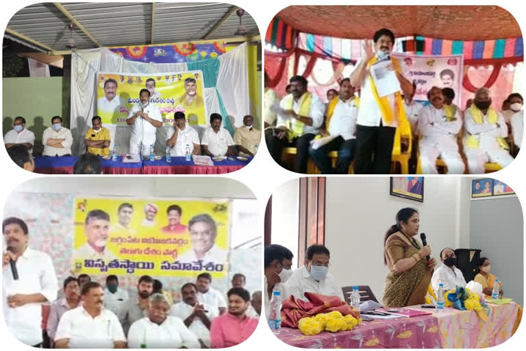 tdp leaders meeting on  local body elections at east godavari district