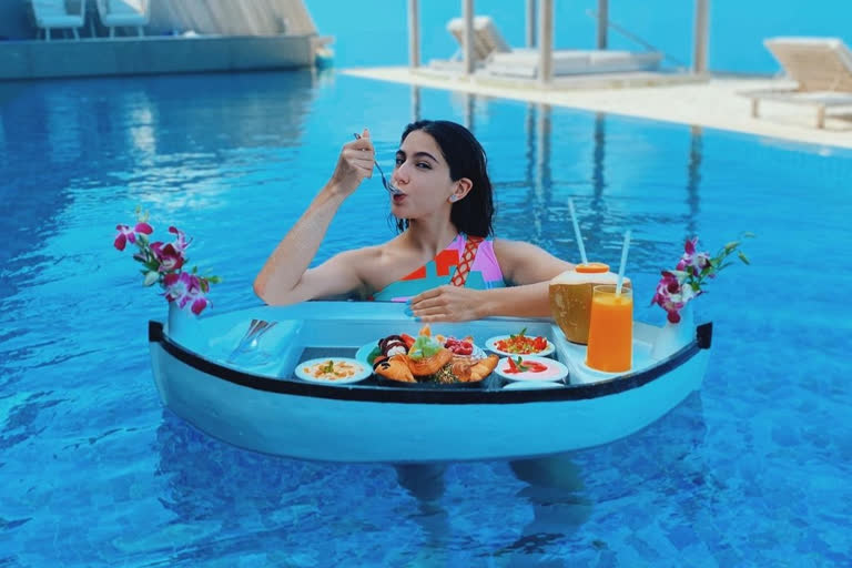 Sara Ali Khan shares photos in a swimsuit from Maldives vacation