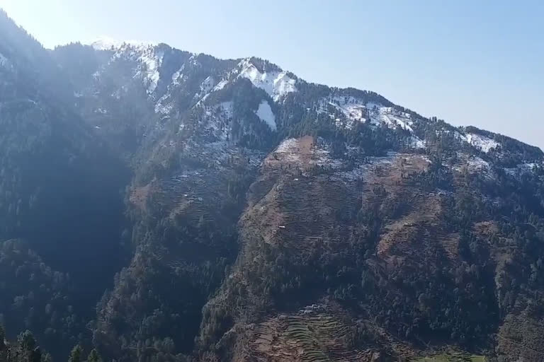 Sunshine after two days of heavy snowfall in chamba