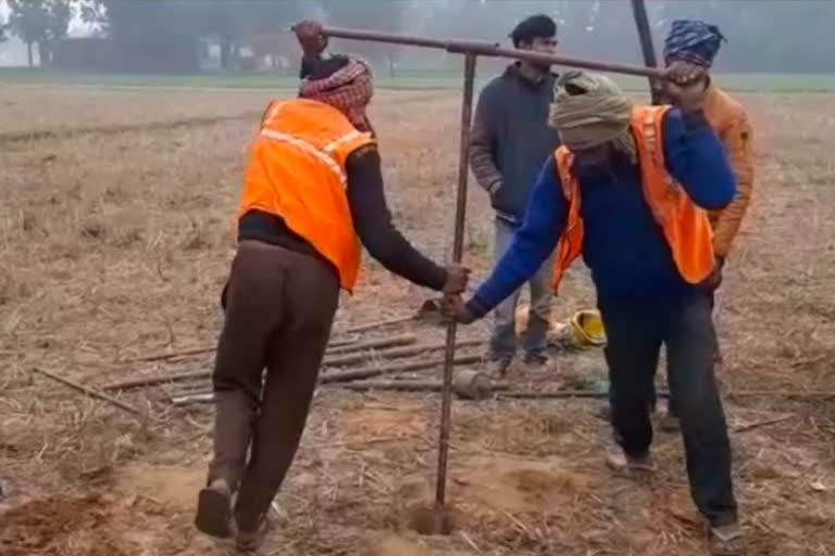 soil sample collect from mosque site in dhannipur