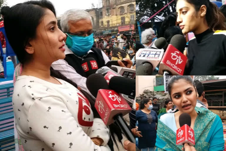 Bengal artists protest against rape threat to actress Debolina