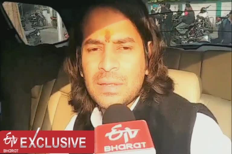 tej pratap launch a letter campaign to release lalu prasad yadav