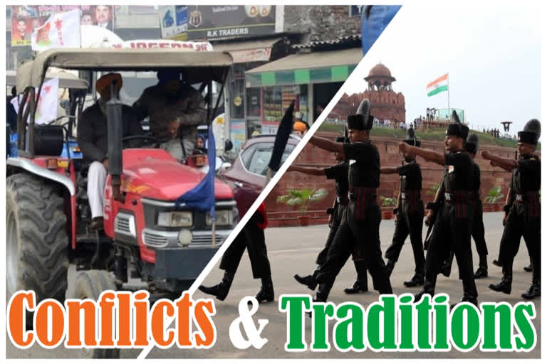 72nd Republic Day: Soldiers on Rajpath, farmers on tractors