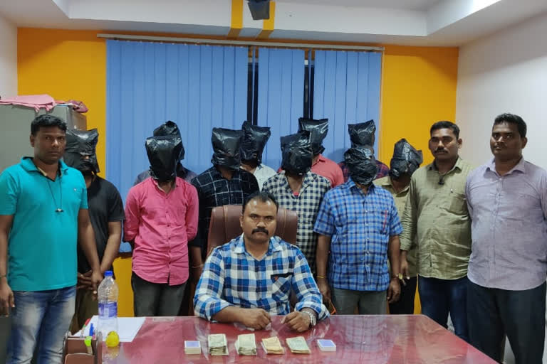 Police raid a poker site at prakasham district