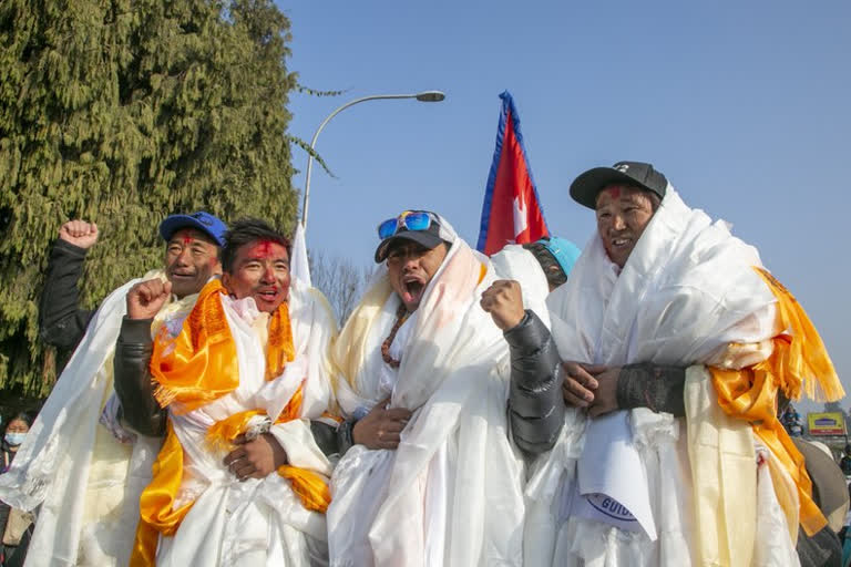 Nepal team that scaled K2 receive hero’s welcome back home