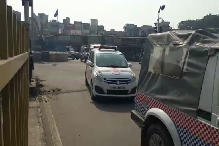 karnal police flag march