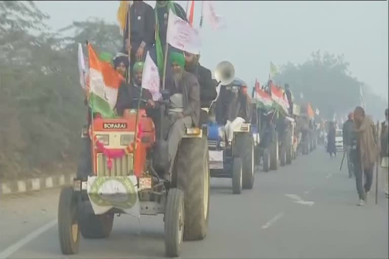 farmer tractor parade haryana