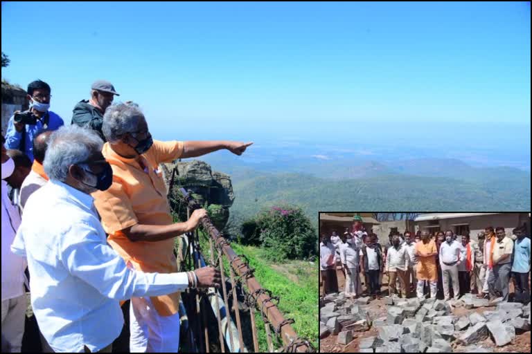 Minister Suresh Kumar visits Biligirirangana betta