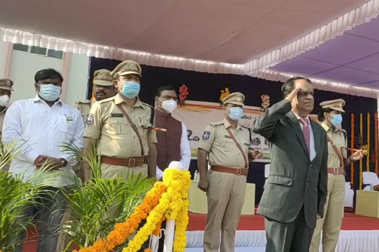 additional collector hoisted national flag in medchal collectorate