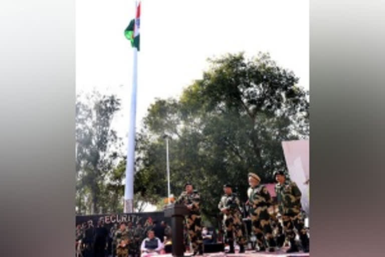 BSF unfurls 131-feet-high tricolour at India-Pakistan border in Jammu