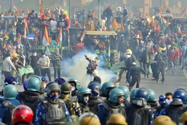 tractor rally violence