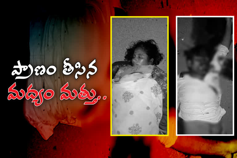 2 members died in the  road accident at shamshabad mandal in rangareddy district