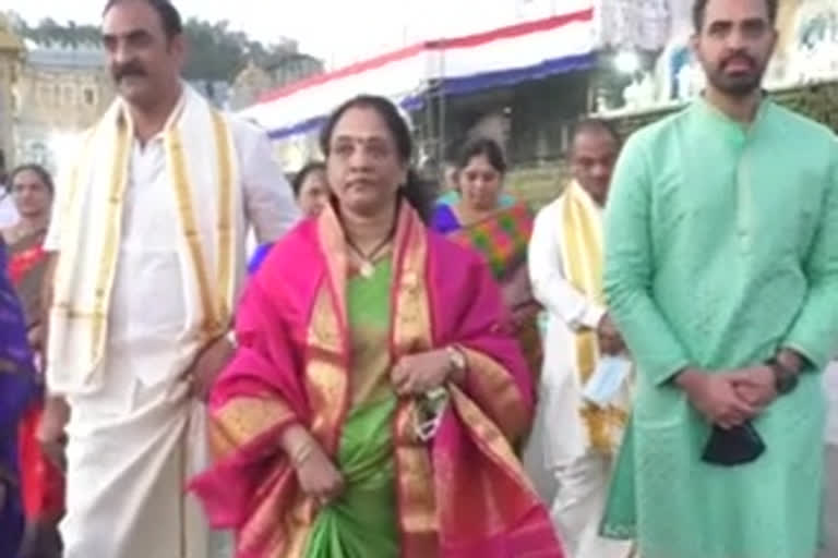 High Court Judge Justice Lalita Kumari at tirumala