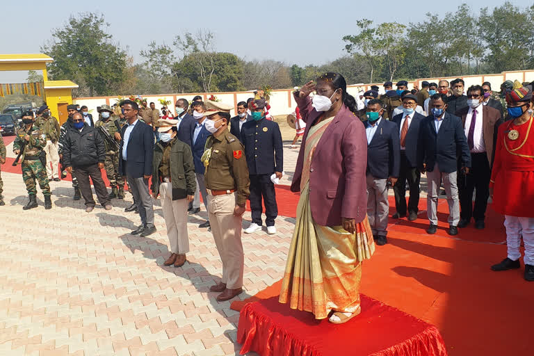 governor draupadi murmu inaugurates women's college in lohardaga