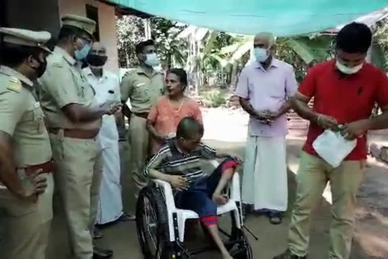 disabled  A consolation touch from the Department of Motor Vehicles despite road safety  Department of Motor Vehicles despite road safety  Motor Vehicles despite road safety  റോഡ് സുരക്ഷയ്ക്കിടയിലും മോട്ടോര്‍ വാഹന വകുപ്പിന്‍റെ സാന്ത്വന സ്പര്‍ശം  റോഡ് സുരക്ഷ  മോട്ടോര്‍ വാഹന വകുപ്പ്