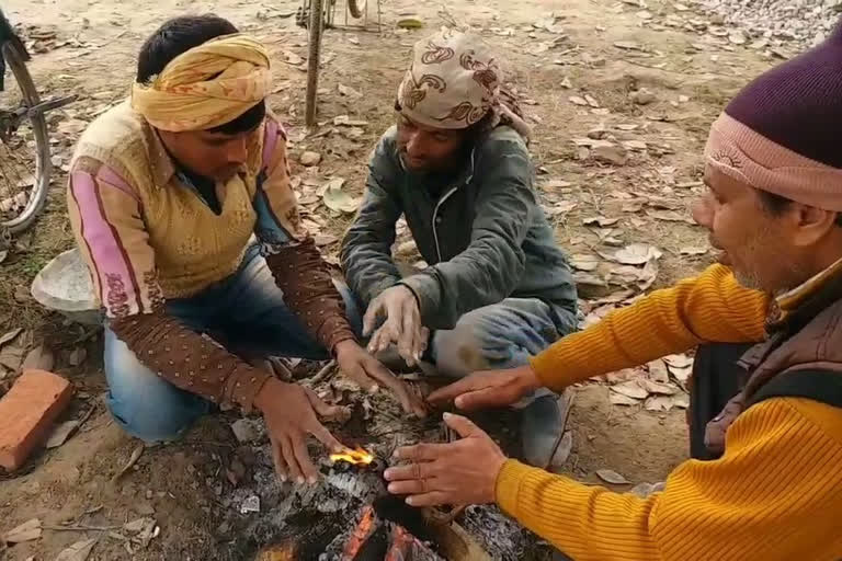 Rampur: Daily workers face difficulties due to severe cold