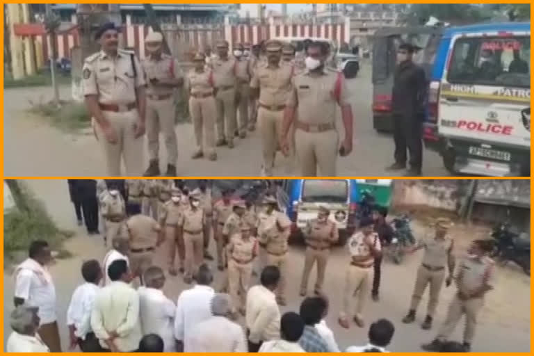 Police parade in Mogulur