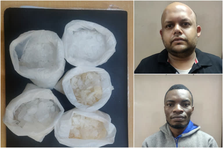 CCB arrest two drug peddlers including a Nigerian  ബെംഗളൂരു  arrest two drug peddlers  drug peddlers arrested  Nigerian  CCB  മയക്കുമരുന്ന് കേസ്