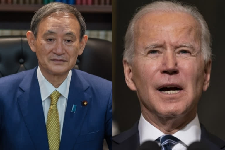 Japan's PM holds 1st phone conversation with Biden