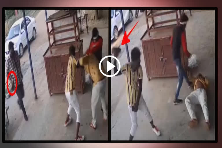 Three persons indiscriminately attacked a man in Nellore