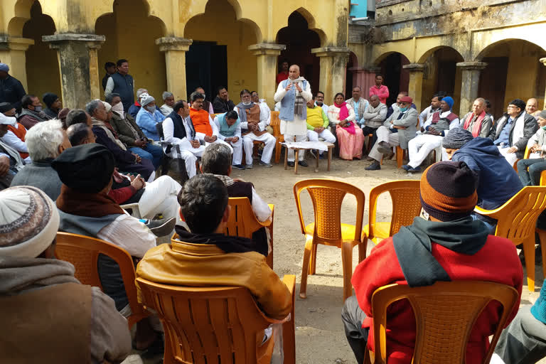 The human chain of Mahaghat Bandhan in support of the peasant movement