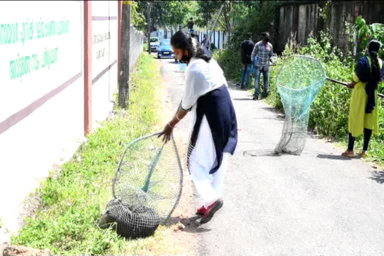 training to catch stray dogs organized  kollam  kottiyam animal training centre  കൊട്ടിയം മൃഗസംരക്ഷണ പരിശീലന കേന്ദ്രം  നായ പിടുത്ത പരിശീലന പരിപാടി സംഘടിപ്പിച്ചു  സംസ്ഥാനത്ത് തെരുവ് നായ് ശല്യം  തെരുവ് നായ് ശല്യം നേരിടാന്‍ തീവ്രയത്ന പരിപാടി  കൊല്ലം  കൊല്ലം ജില്ലാ വാര്‍ത്തകള്‍