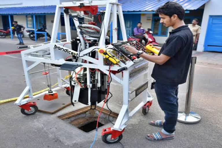 robot to clean Drainage in mysore