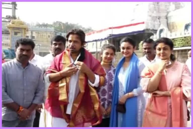 movie-actor-arjun-visits-tirumala-in-chittoor-district